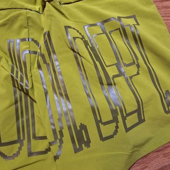 Nike Flex Training Gym Shorts 5" Big Logo Men's Small S Olive Green Black New - Picture 5 of 7